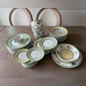 Villeroy & Boch French Garden Orange, Vienne, and  Fleurence